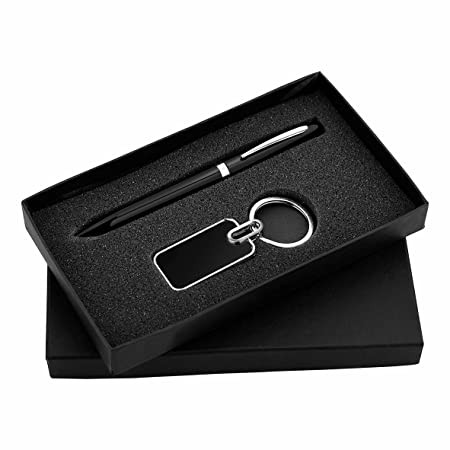 2 In 1 Keychain & Pen Set Classy Matte Black finish